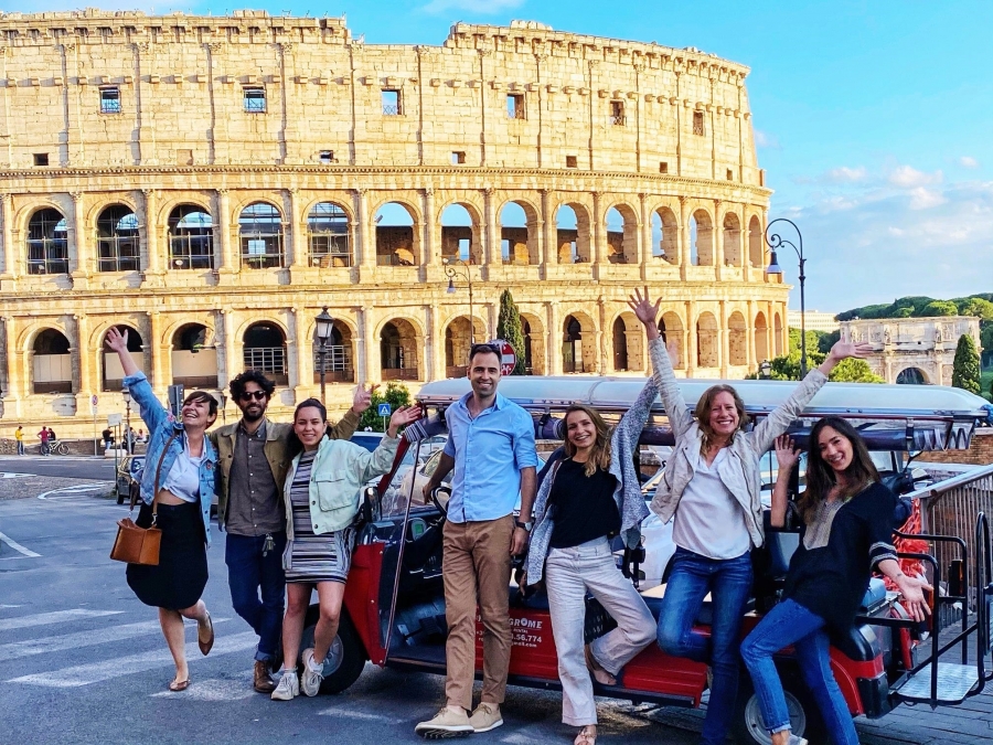 Ideal for small groups, couples, or families with children – just sit back and enjoy the ride while your guide leads you through the heart of Rome, delivering a completely personalized experience for your group.