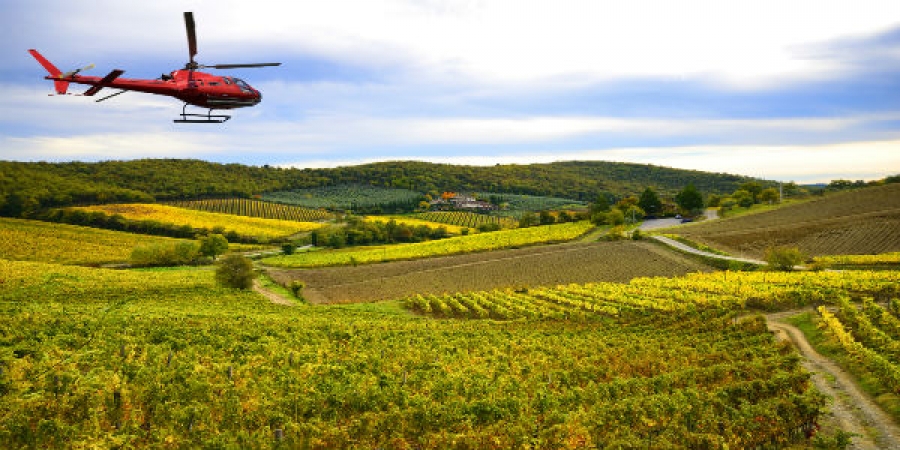 Private Helicopter Tour - Take to the Tuscan Skies to include Lunch and Wine Tasting